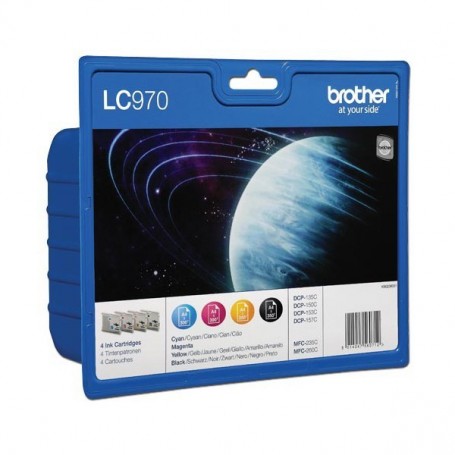 Brother LC970 PACK 4 COLORES ORIGINAL