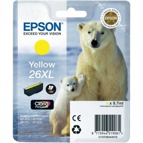 Epson T2634 XL AMARILLO ORIGINAL