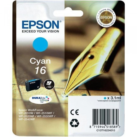 Epson T16 CIAN ORIGINAL