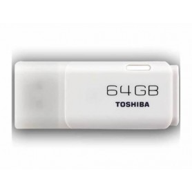 MEMORIA USB 2.0 - 64GB PENDRIVE BLANCO TOSHIBA HAYABUSA
