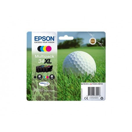 EPSON T34 XL PACK 4 COLORES ORIGINAL