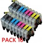 Brother LC980 / LC985 / LC1100 PACK 16 COMPATIBLE