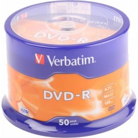 Verbatim DVD-R 16x 4.7GB (Tarrina 50 Uds)