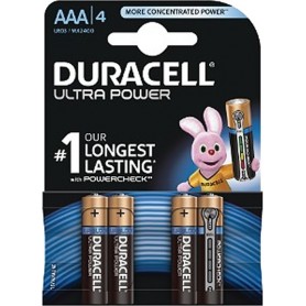 Duracell Alcalinas AAA LR03 1.5V Ultra Power (4 unidades.)