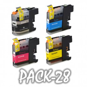 Brother LC123 PACK 28 COMPATIBLE