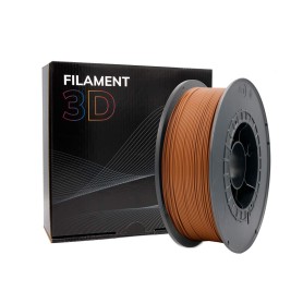Filamento 3D PLA - Diámetro 1.75mm - Bobina 1kg - Marrón