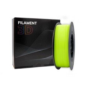 Filamento 3D PLA - Diámetro 1.75mm - Bobina 1kg - Amarillo fluorescente