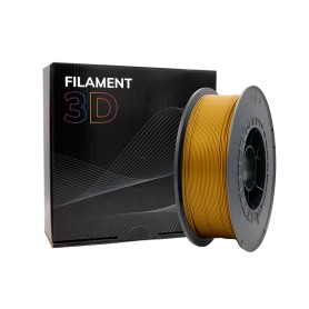 Filamento 3D PLA - Diámetro 1.75mm - Bobina 1kg - Oro