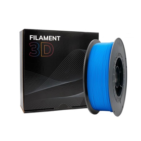 Filamento 3D PLA - Diámetro 1.75mm - Bobina 1kg - Azul claro