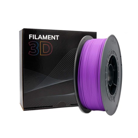 Filamento 3D PLA - Diámetro 1.75mm - Bobina 1kg - Morado