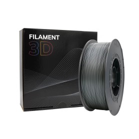 Filamento 3D PLA - Diámetro 1.75mm - Bobina 1kg - Plata