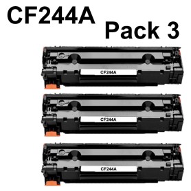 HP CF244A COMPATIBLE PACK 3 LaserJet Pro M 15a M 15w M15a M15w MFP M28a MFP M28w MFPM28a MFPM28w