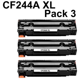 CF244A XL COMPATIBLE PACK 3 LaserJet Pro M 15a M 15w M15a M15w MFP M28a MFP M28w MFPM28a MFPM28w
