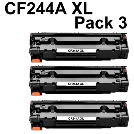 CF244A XL COMPATIBLE PACK 3 LaserJet Pro M 15a M 15w M15a M15w MFP M28a MFP M28w MFPM28a MFPM28w