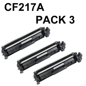 HP CF217A 3 unidades COMPATIBLE Pro M102 M102a M102w LaserJet MFP M130 M130a M130fn M130fw M130nw M132 M132a M132fn M132fp
