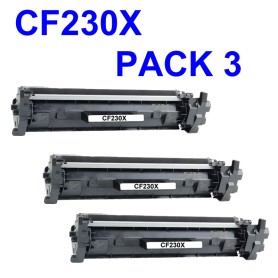 HP CF230X  3 unidades COMPATIBLE Pro M203 M203dn M203dw MFP M227 M227fdn M227fdw M227sdn