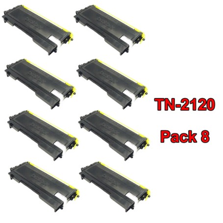 BROTHER TN-2120 PACK 8 COMPATIBLE DCP-7030 DCP-7040 DCP-7045N DCP-7048W HL-2140 HL-2150N HL-2170W MFC-7320 MFC-7440N MFC-7440
