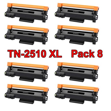 BROTHER TN-2510 XL COMPATIBLE PACK 8