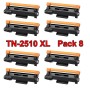 BROTHER TN-2510 XL COMPATIBLE PACK 8