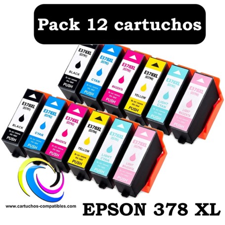 Epson 378XL PACK 12 COMPATIBLE
