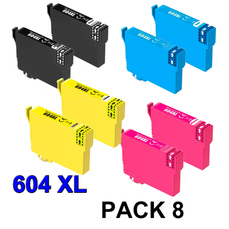 Epson 604 XL PACK 8 COMPATIBLE