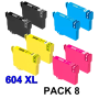 Epson 604 XL PACK 8 COMPATIBLE