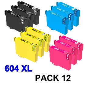 Epson 604 XL PACK 12 COMPATIBLE