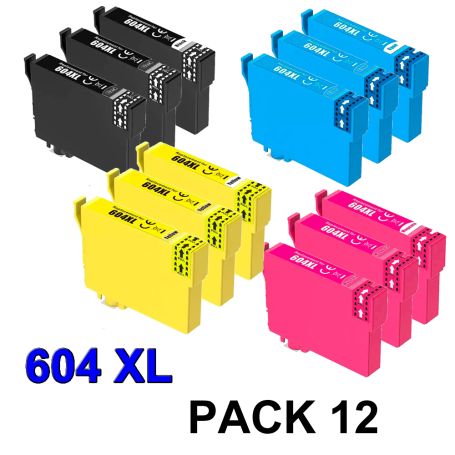 Epson 604 XL PACK 12 COMPATIBLE