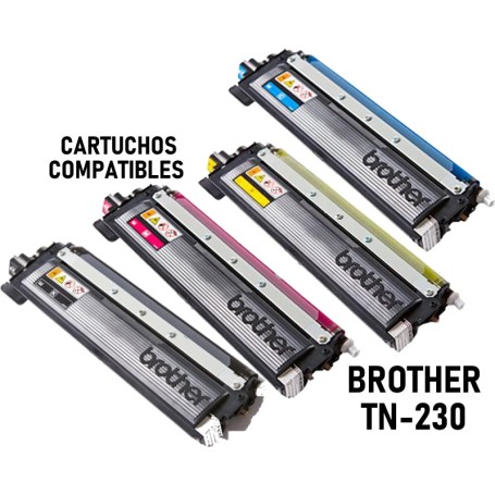 BROTHER TN-230 PACK 4 COMPATIBLE DCP-9010 DCP-9010CN HL-3040 HL-3040CN HL-3070 HL-3070CW MFC-9120CN MFC-9320CW
