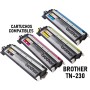 BROTHER TN-230 PACK 4 COMPATIBLE DCP-9010 DCP-9010CN HL-3040 HL-3040CN HL-3070 HL-3070CW MFC-9120CN MFC-9320CW
