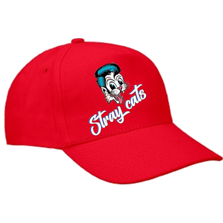 Gorra Stray Cats, gato y S.C.