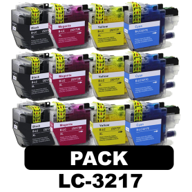 Brother LC-3217 / LC3217 pack 12 compatible