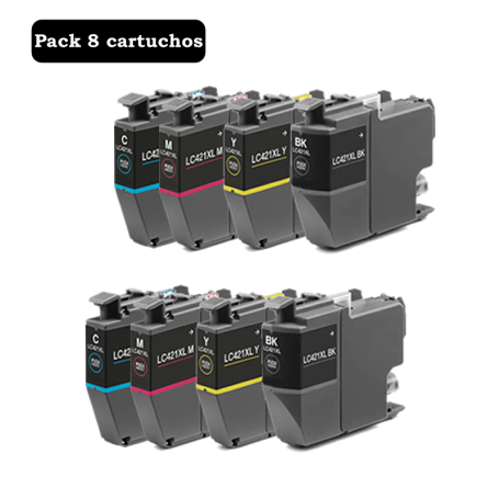 BROTHER LC421XL PACK 8 COMPATIBLE