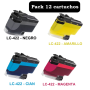 BROTHER LC422 XL PACK 12 COMPATIBLE