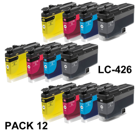 BROTHER LC426XL PACK 12 COMPATIBLE
