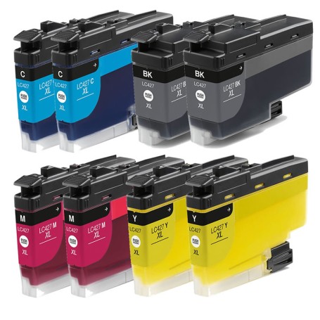 BROTHER LC427XL PACK 8 COMPATIBLE