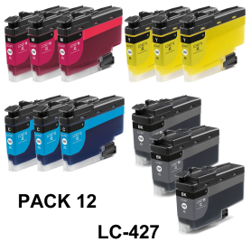 BROTHER LC427XL PACK 12 COMPATIBLE